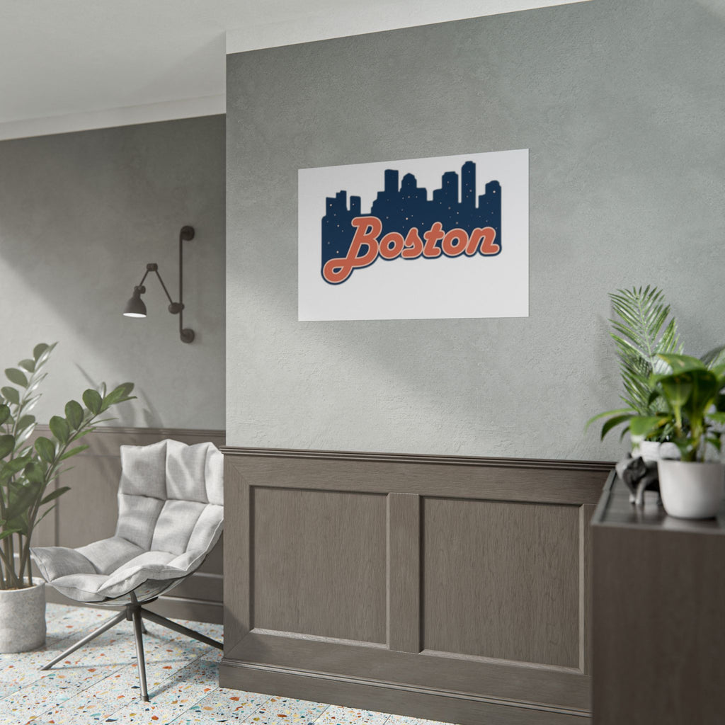 Boston Forever Rolled Poster — City Pride Wall Art