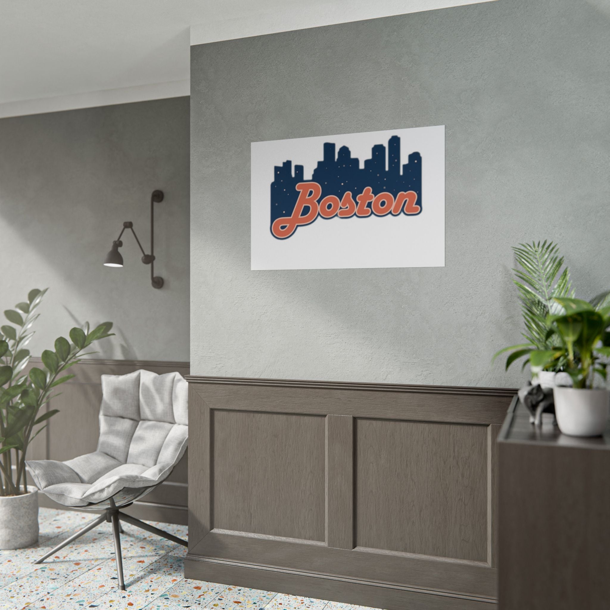 Boston Forever Rolled Poster — City Pride Wall Art