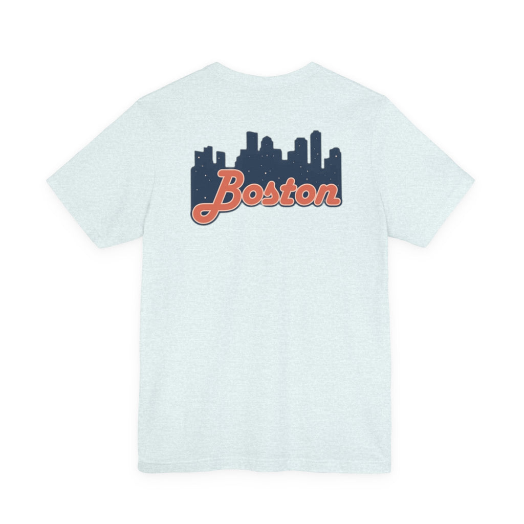 Boston Skyline Tee — Vintage Script City Skyline T-Shirt
