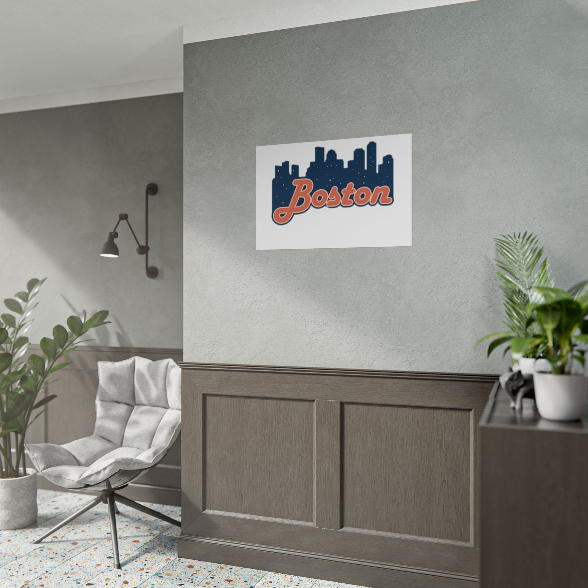 Boston Forever Rolled Poster — City Pride Wall Art