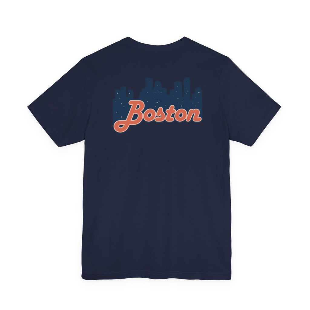 Boston Skyline Tee — Vintage Script City Skyline T-Shirt