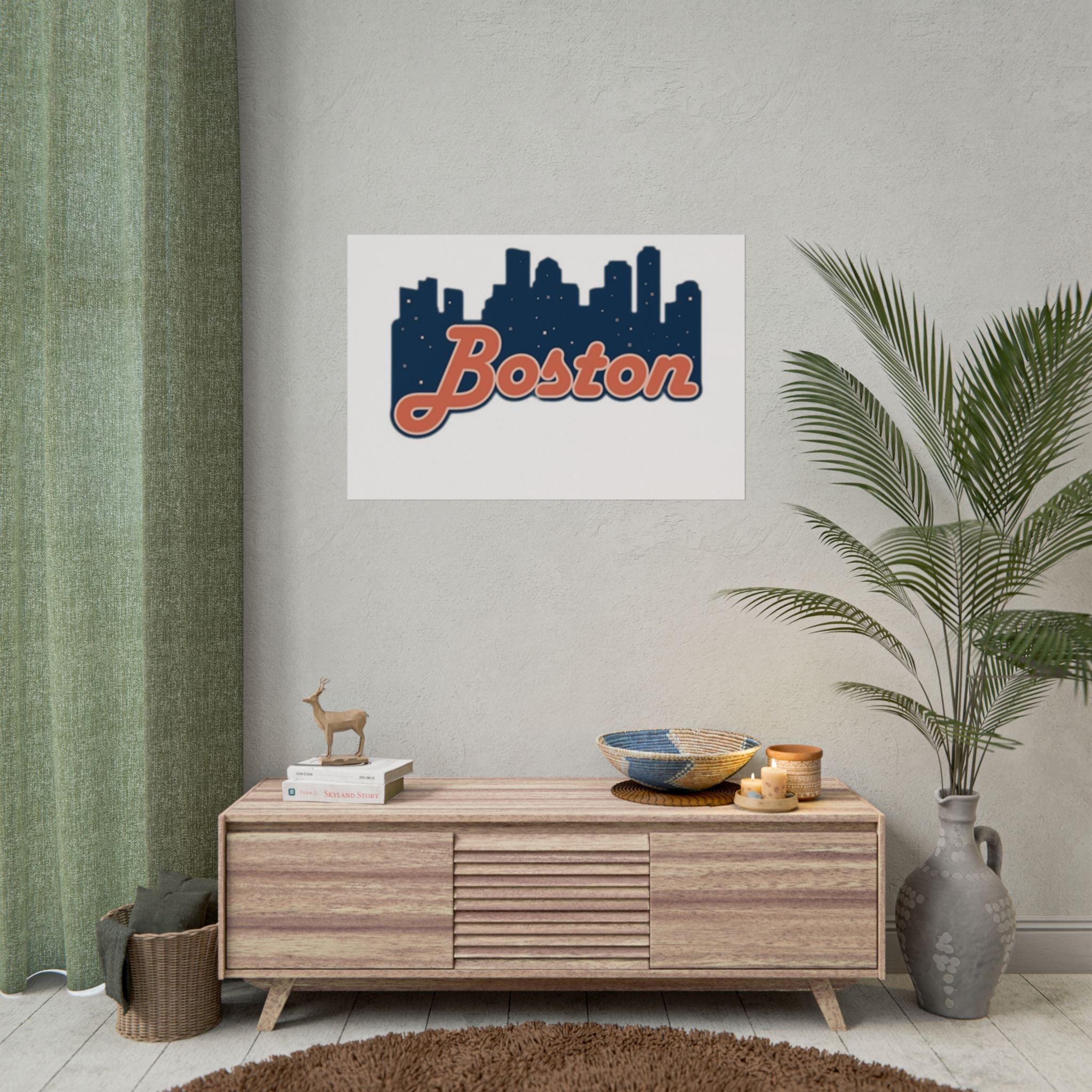 Boston Forever Rolled Poster — City Pride Wall Art
