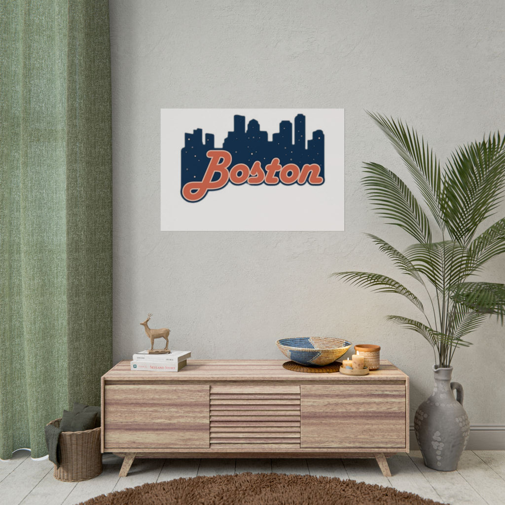 Boston Forever Rolled Poster — City Pride Wall Art