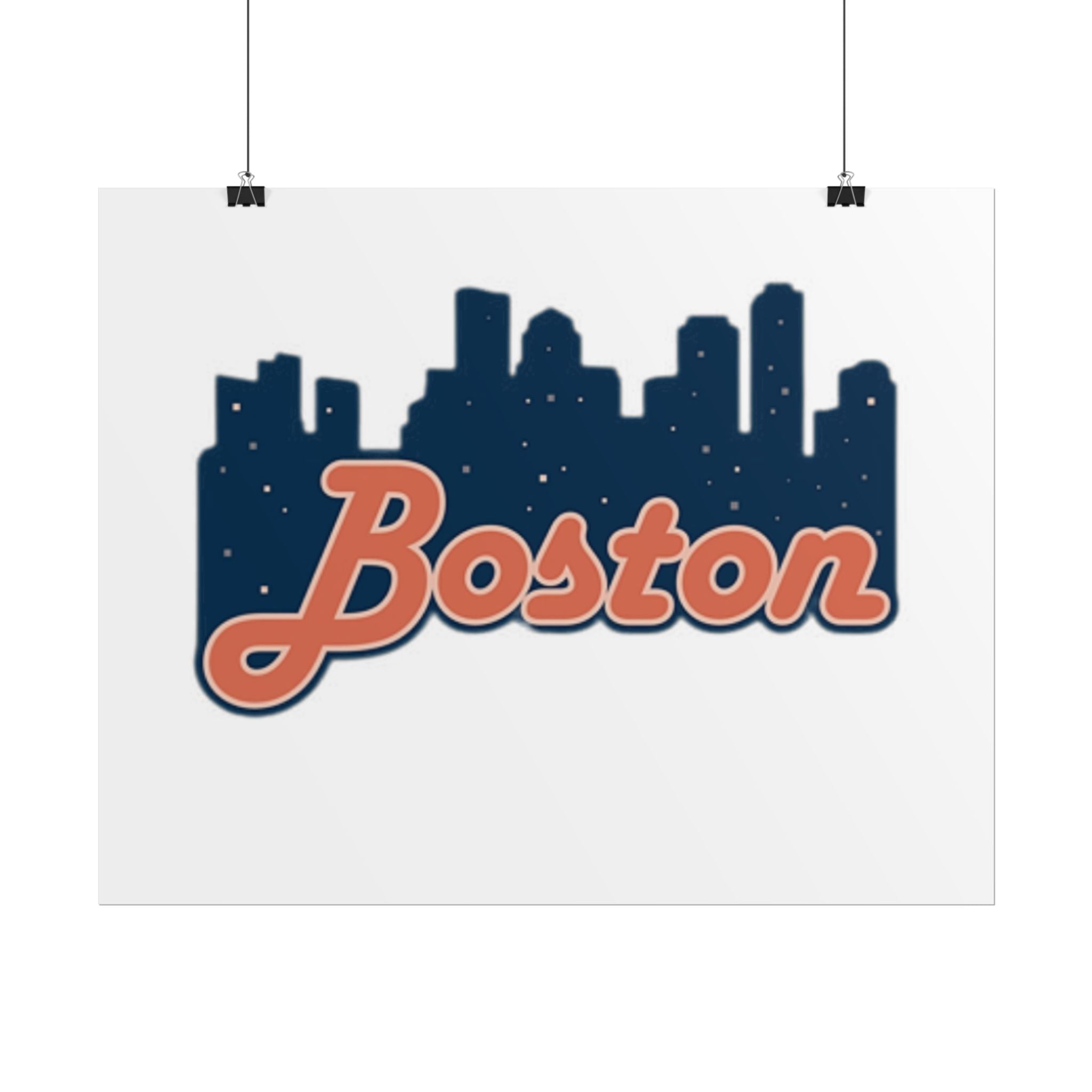 Boston Forever Rolled Poster — City Pride Wall Art
