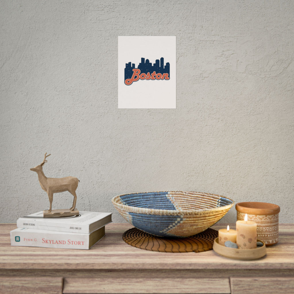 Boston Forever Rolled Poster — City Pride Wall Art