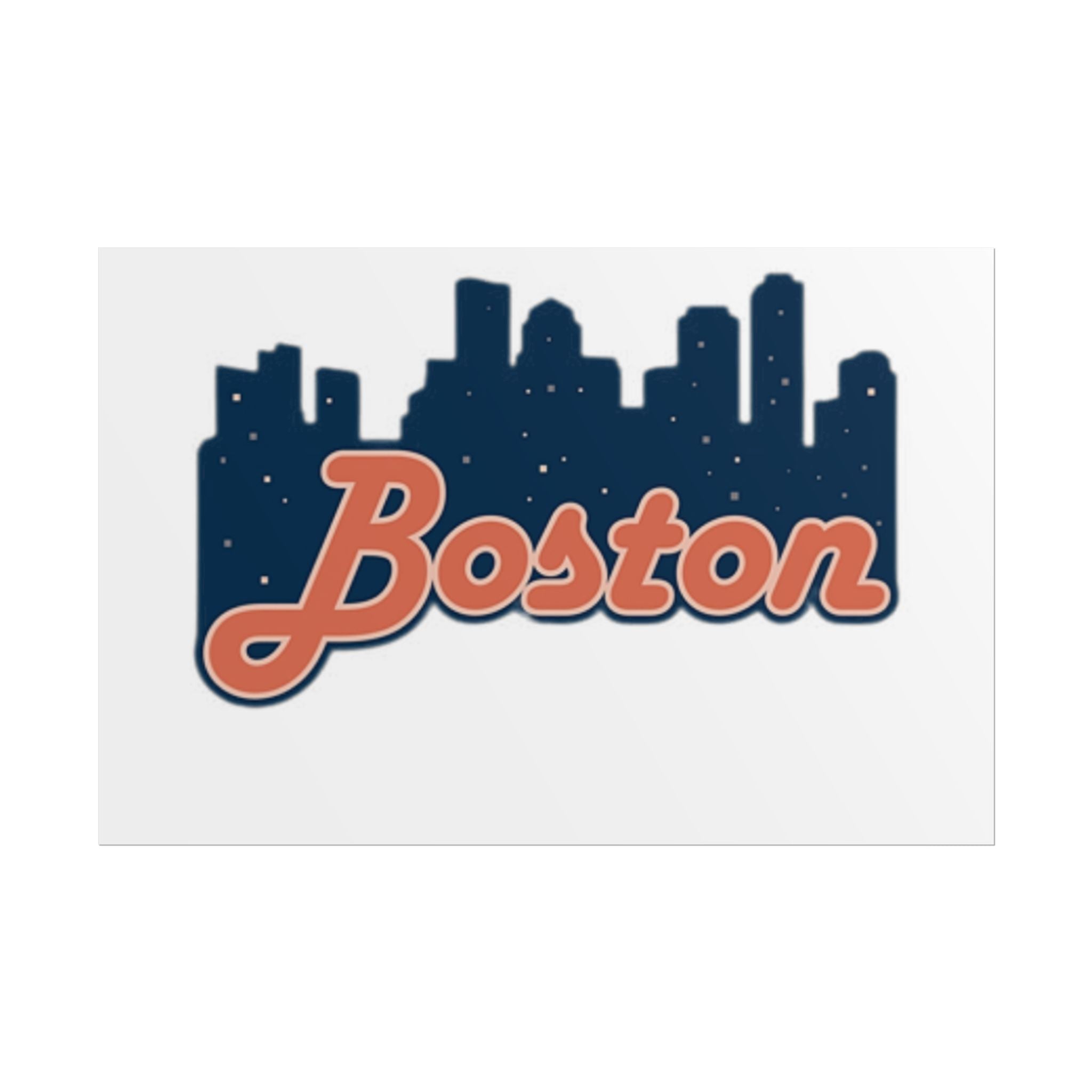 Boston Forever Rolled Poster — City Pride Wall Art