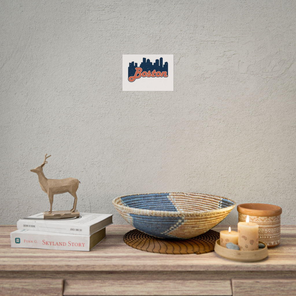 Boston Forever Rolled Poster — City Pride Wall Art