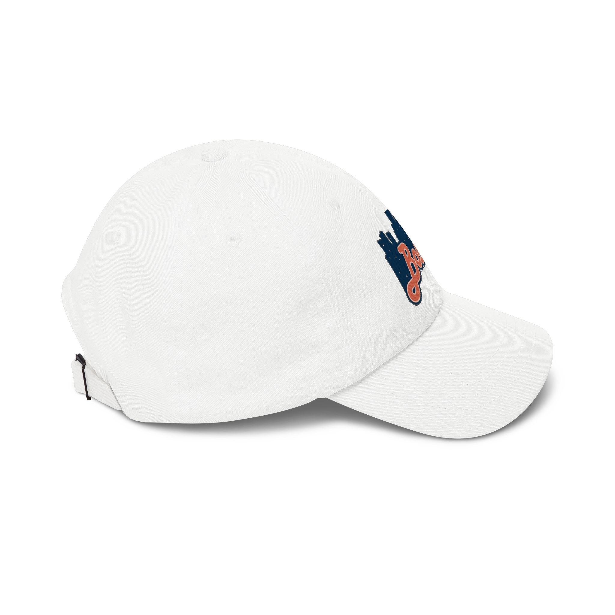 Boston Skyline Dad Cap — Vintage Script Embroidered Baseball Hat