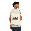 Boston Skyline Canvas Tote Bag — Retro Script City Souvenir