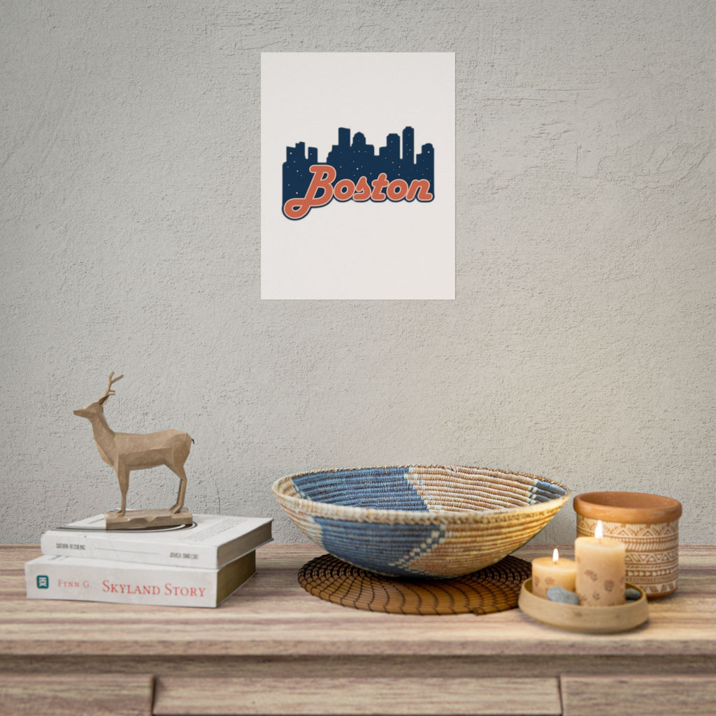 Boston Forever Rolled Poster — City Pride Wall Art