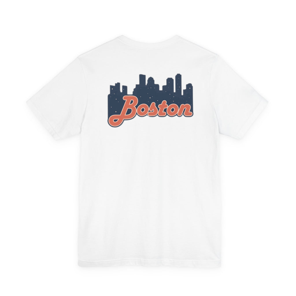 Boston Skyline Tee — Vintage Script City Skyline T-Shirt