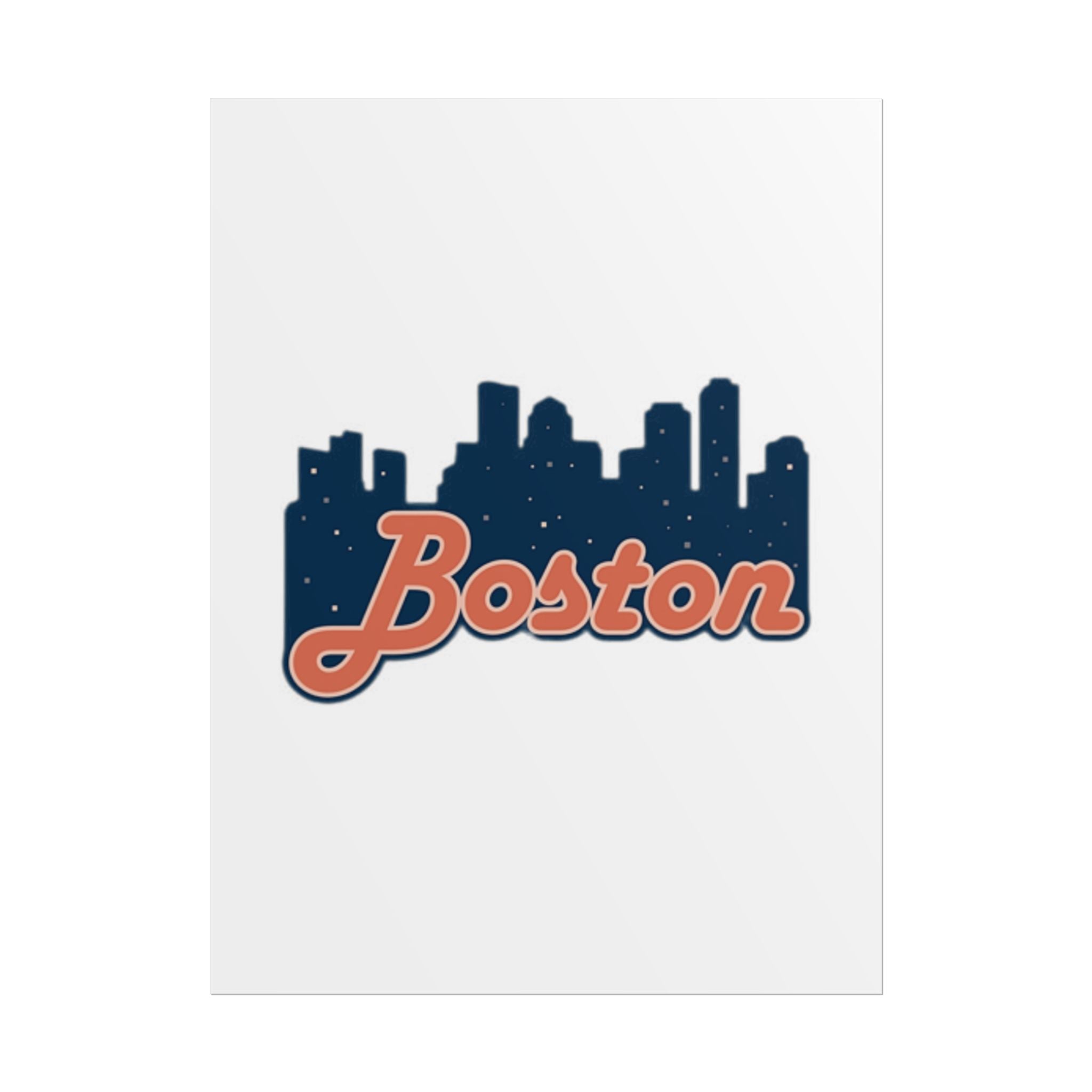 Boston Forever Rolled Poster — City Pride Wall Art