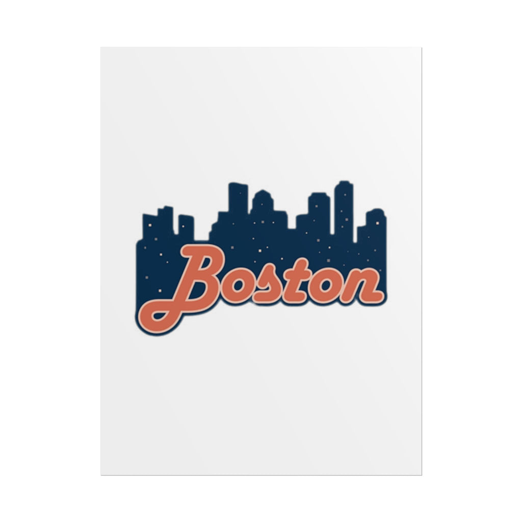 Boston Forever Rolled Poster — City Pride Wall Art