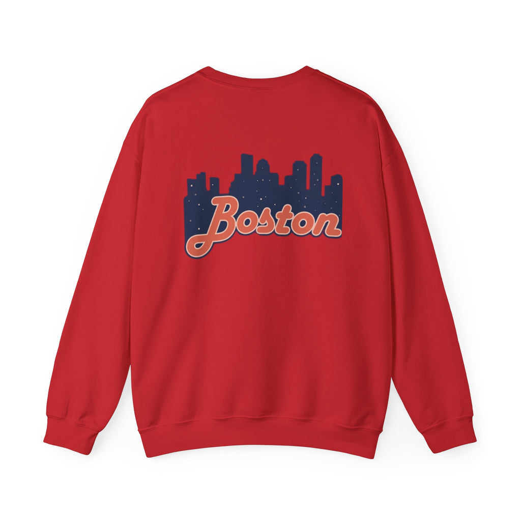 Boston Skyline Sweatshirt – Retro Script City Crewneck