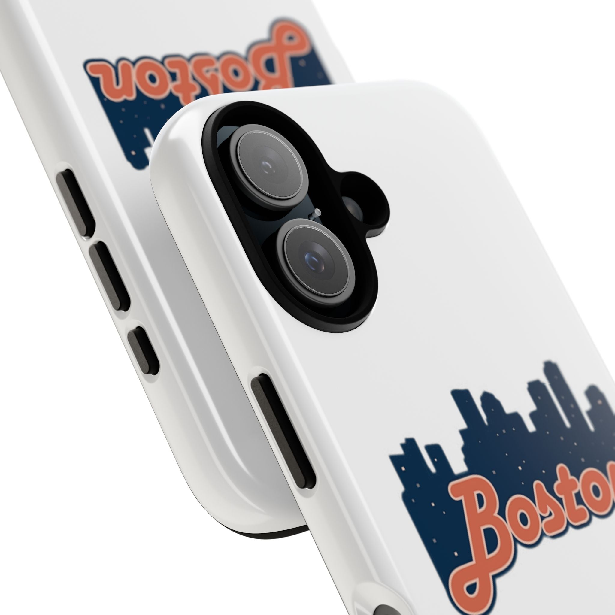 Boston Skyline Tough Phone Case — Vintage Script City Silhouette