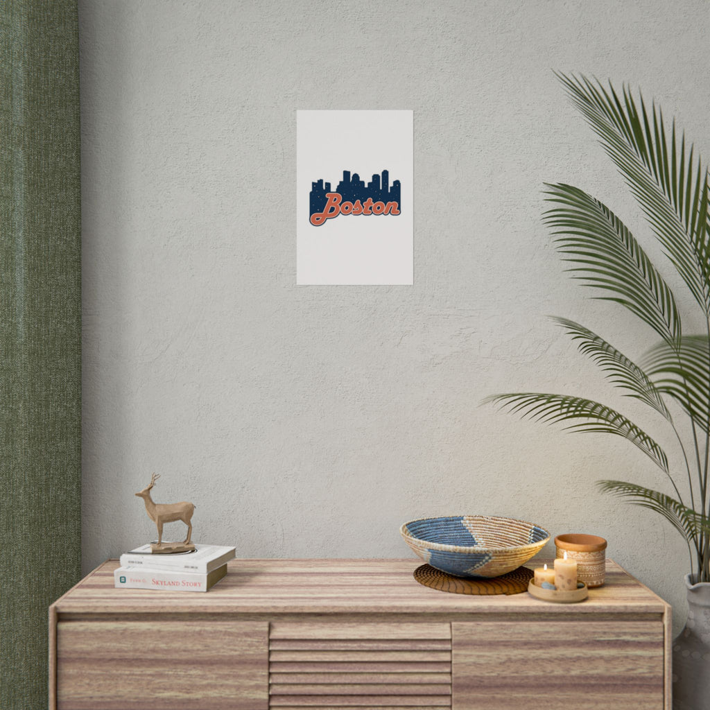 Boston Forever Rolled Poster — City Pride Wall Art