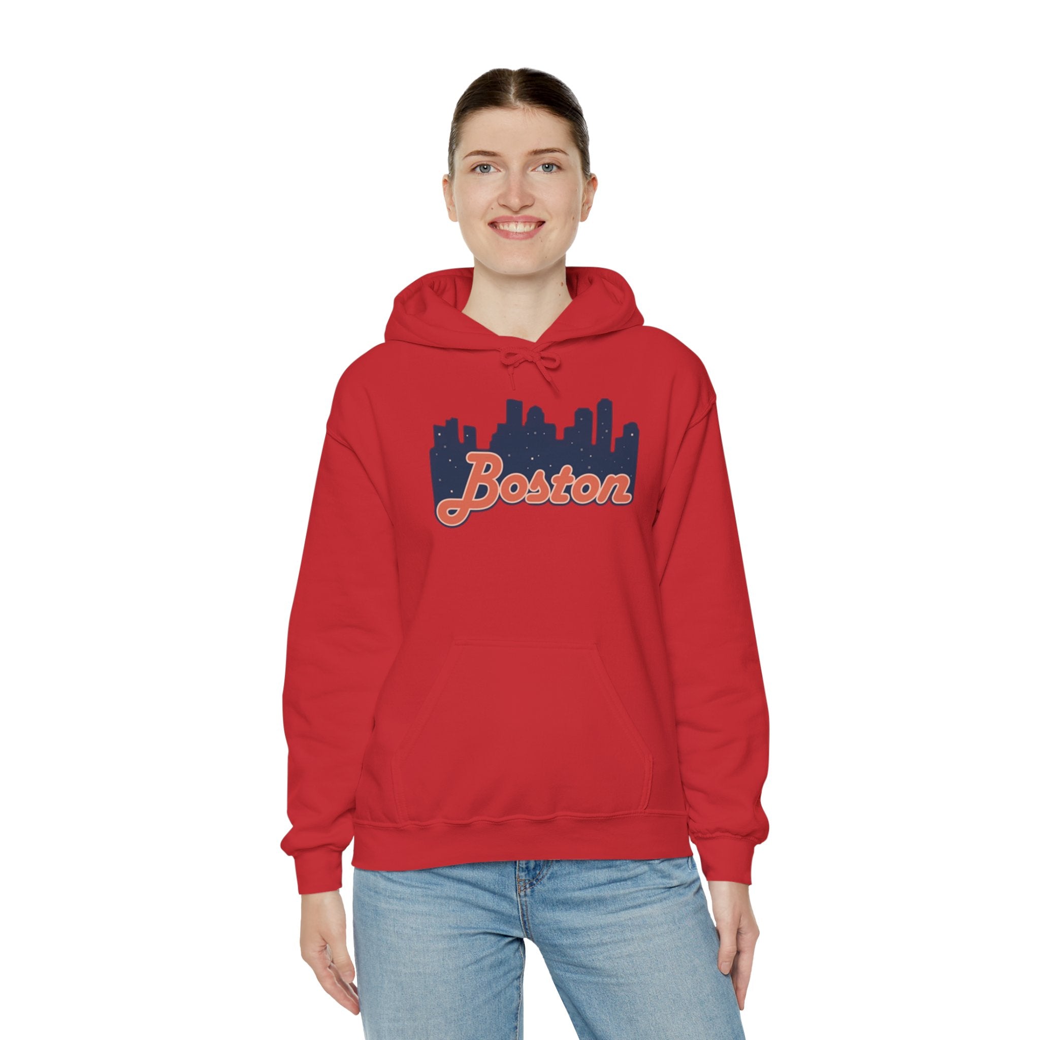 Boston Forever Hoodie — Boston Logo Hooded Sweatshirt