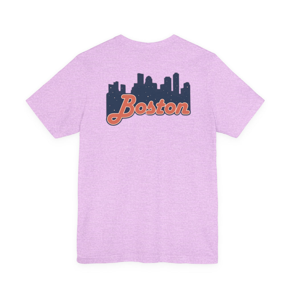 Boston Skyline Tee — Vintage Script City Skyline T-Shirt