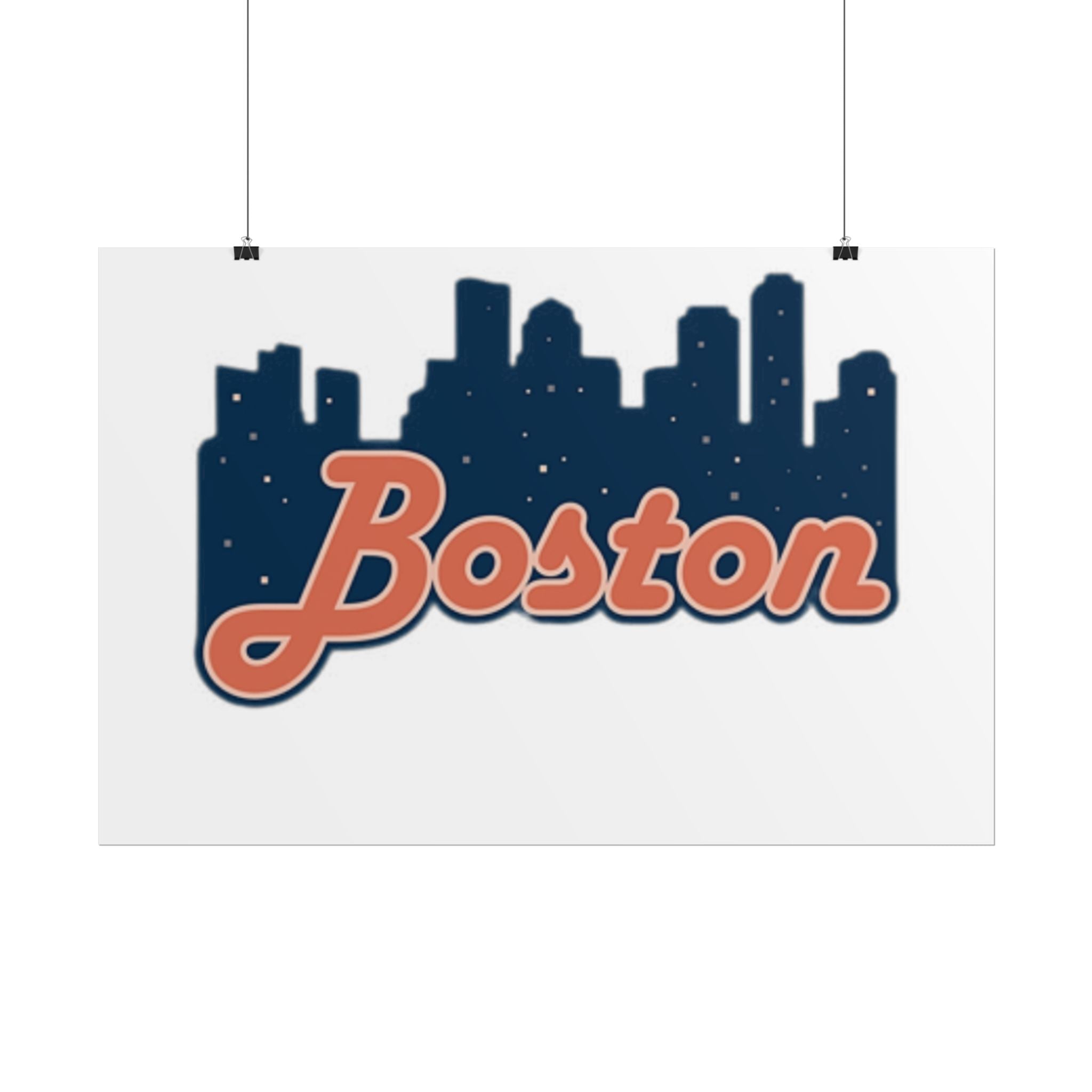 Boston Forever Rolled Poster — City Pride Wall Art