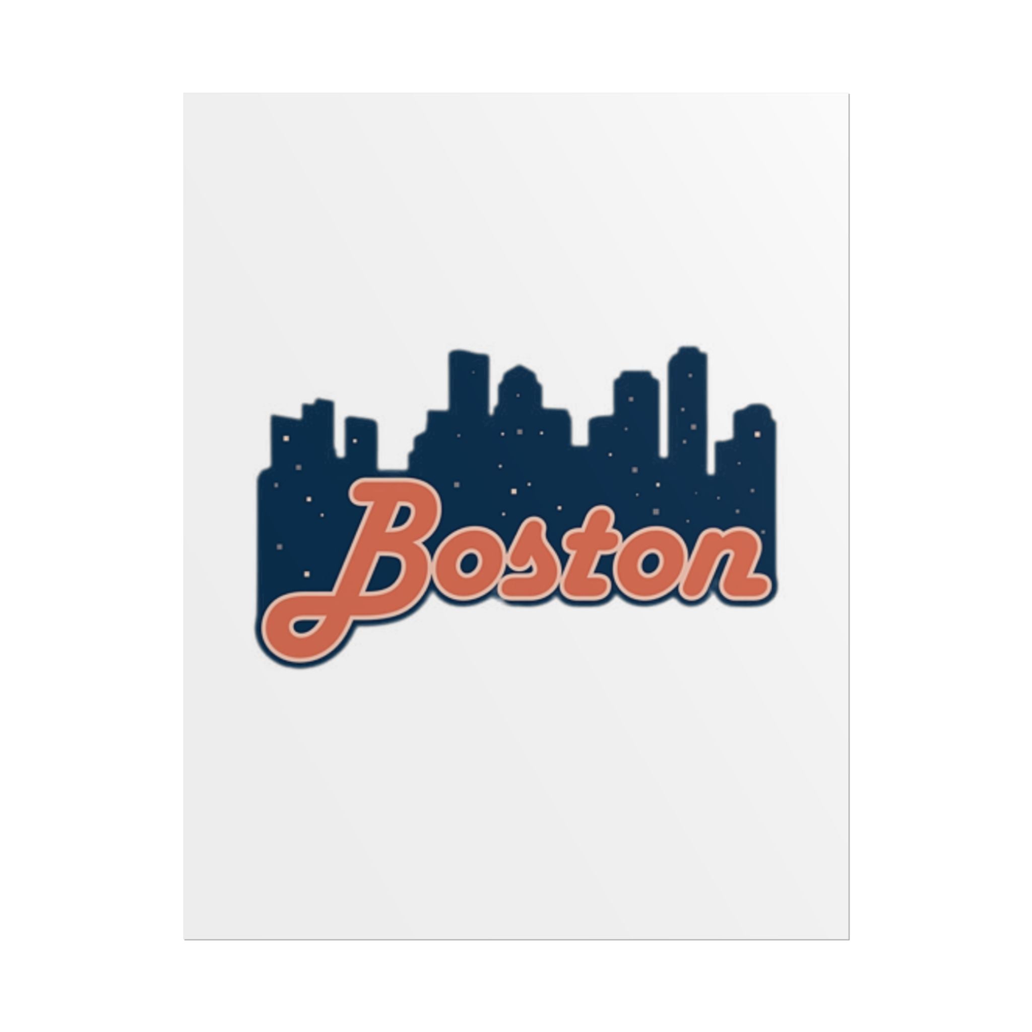 Boston Forever Rolled Poster — City Pride Wall Art