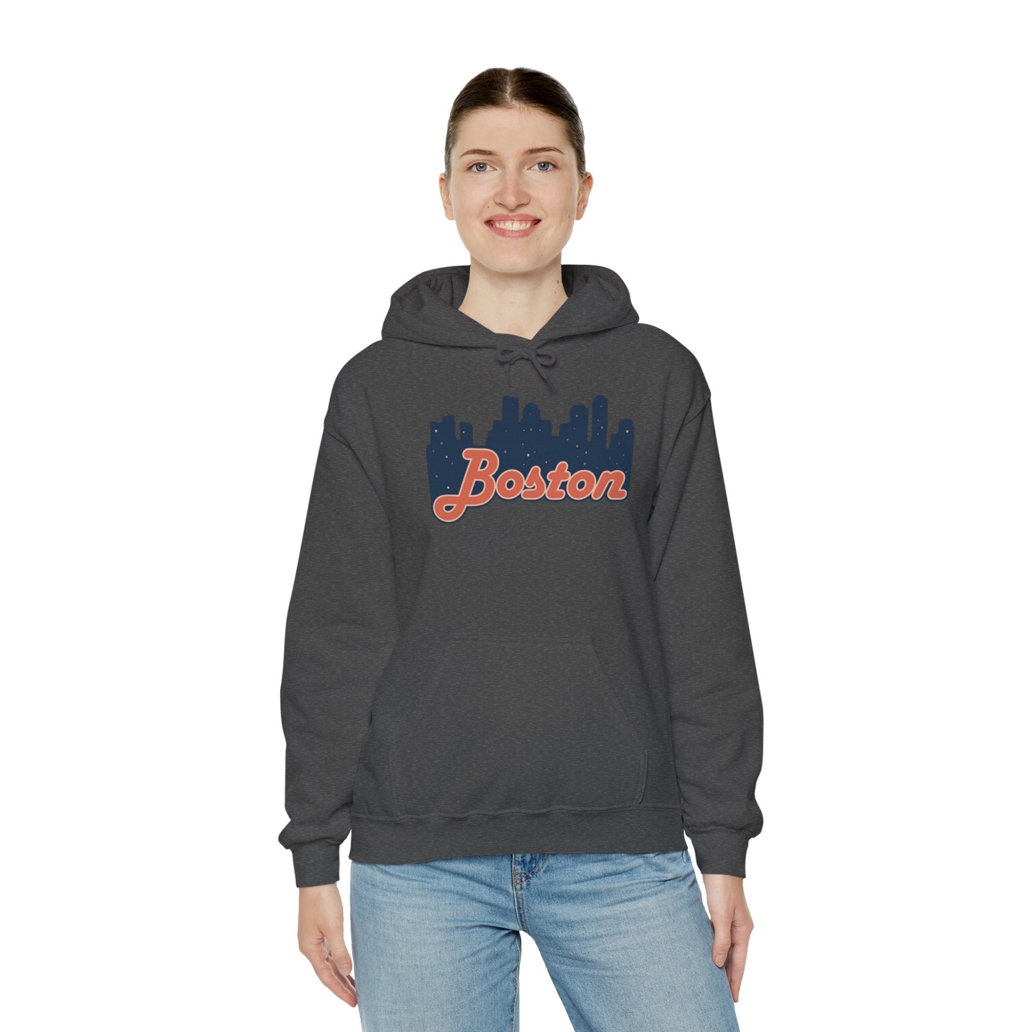 Boston Forever Hoodie — Boston Logo Hooded Sweatshirt