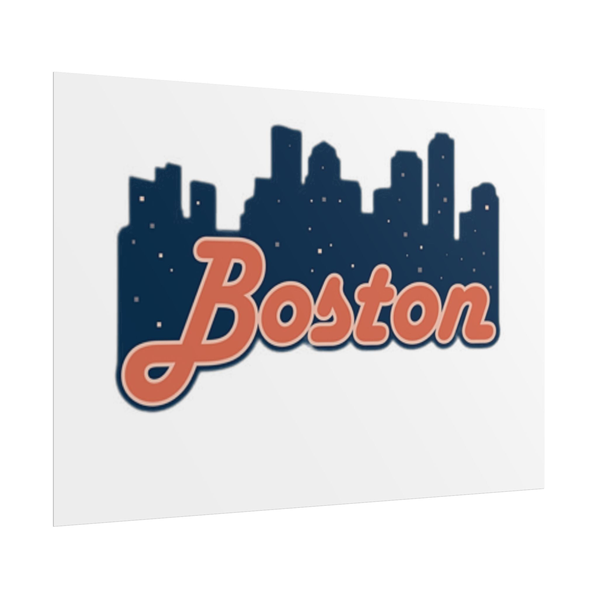 Boston Forever Rolled Poster — City Pride Wall Art