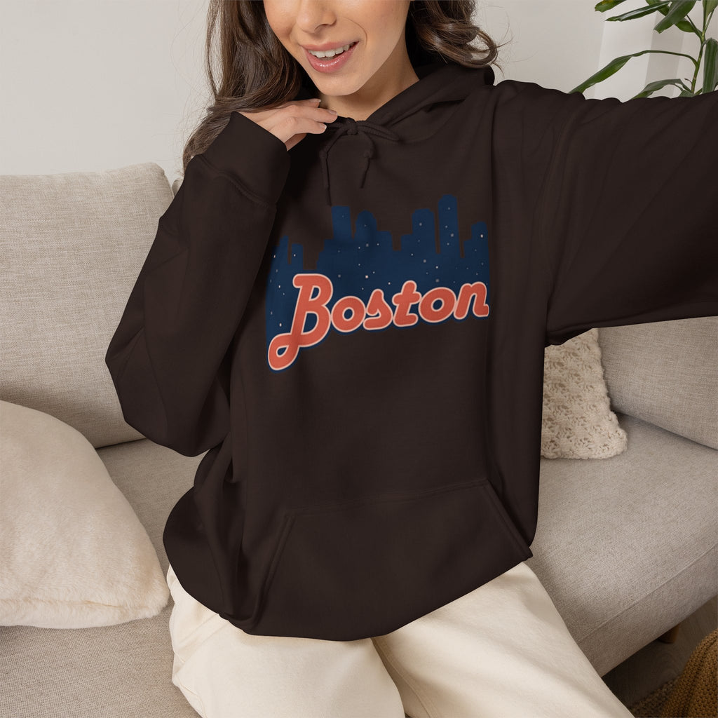 Boston Forever Hoodie — Boston Logo Hooded Sweatshirt