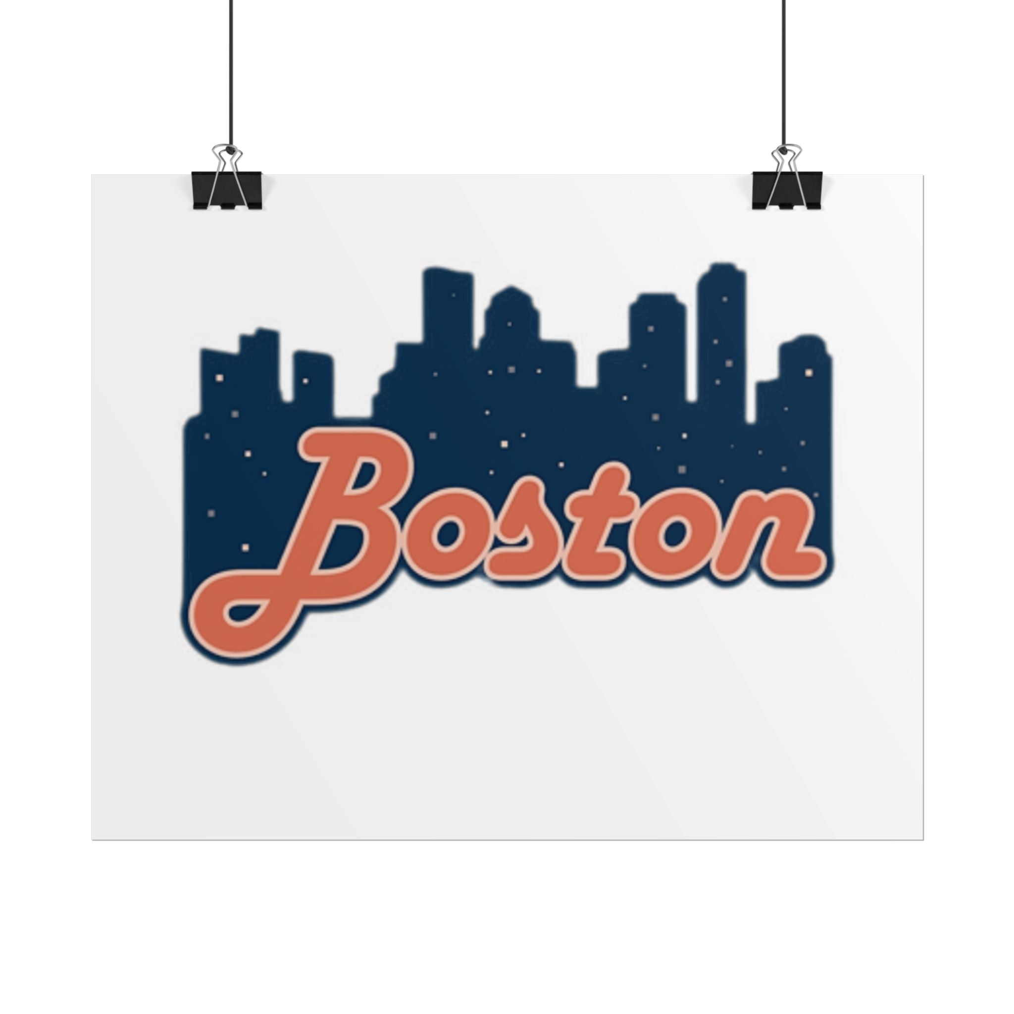 Boston Forever Rolled Poster — City Pride Wall Art