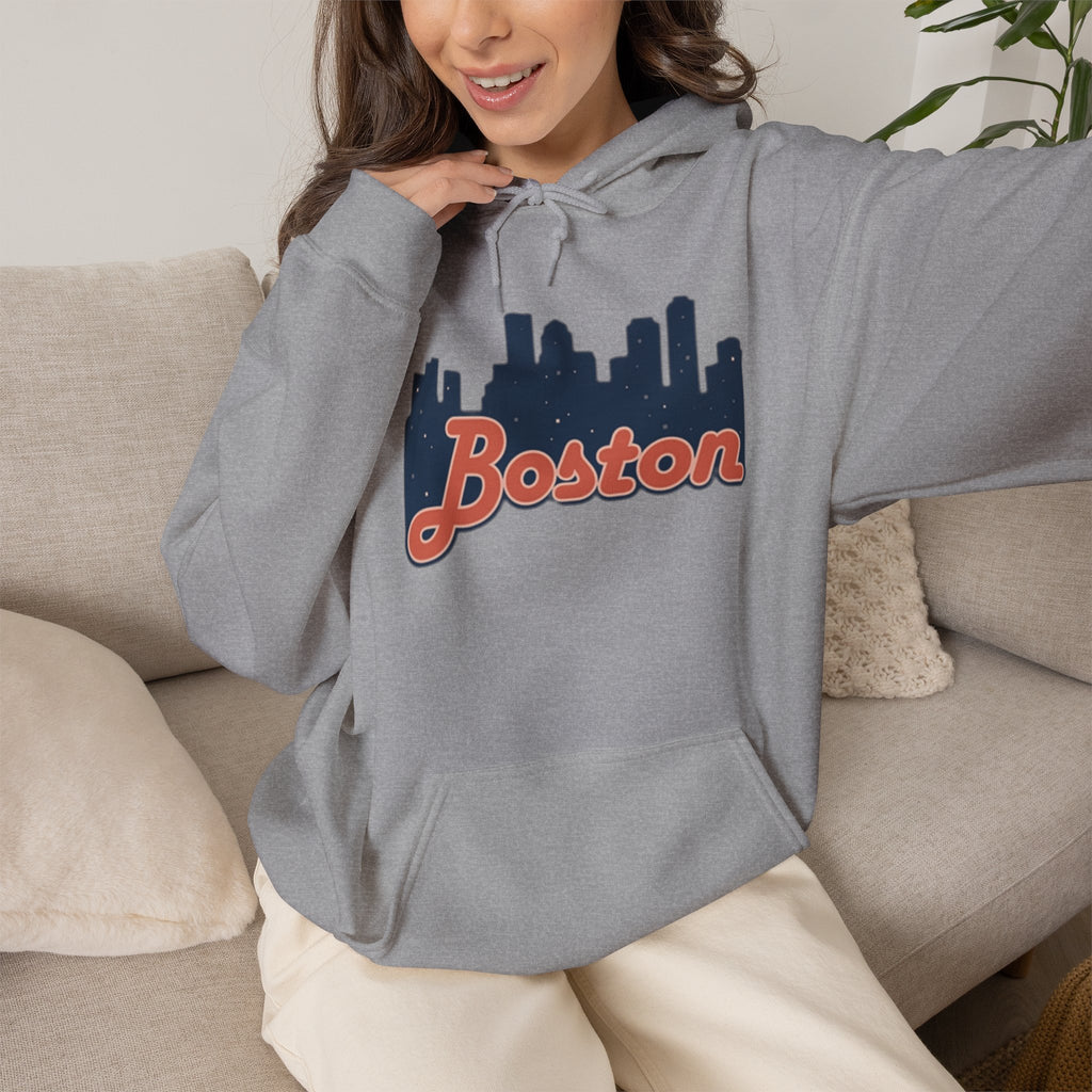 Boston Forever Hoodie — Boston Logo Hooded Sweatshirt