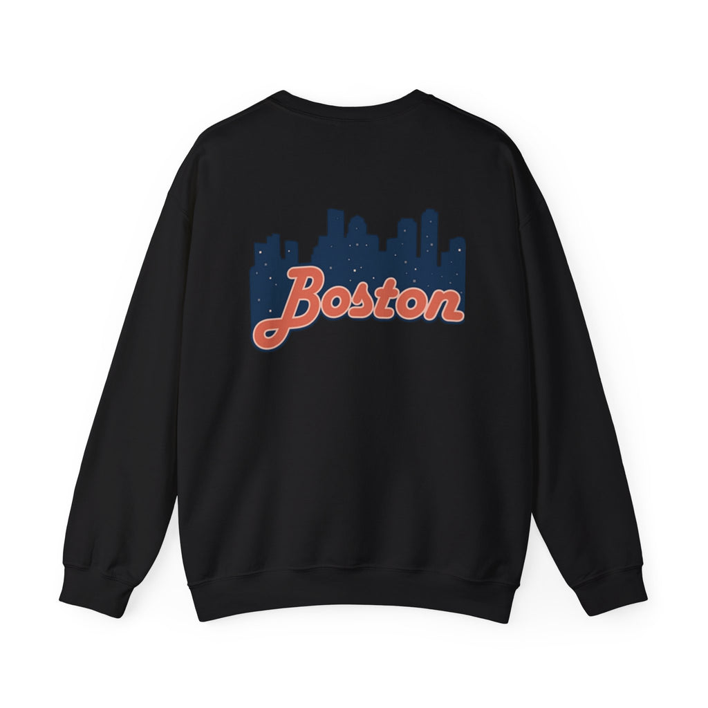 Boston Skyline Sweatshirt – Retro Script City Crewneck