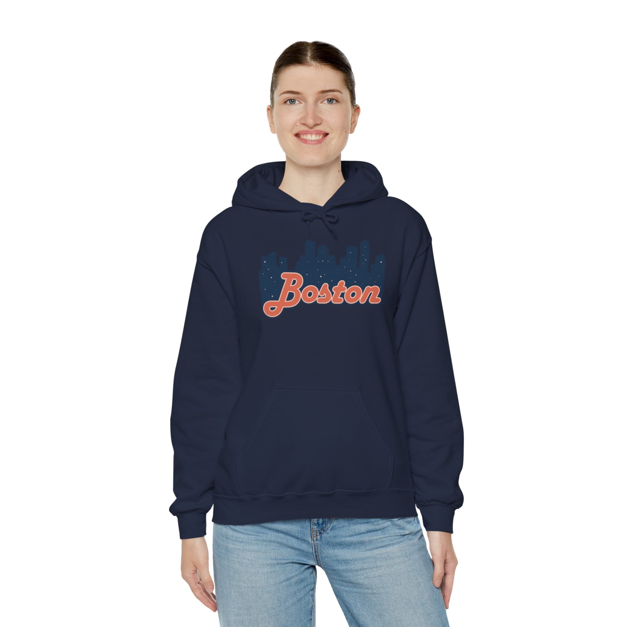 Boston Forever Hoodie — Boston Logo Hooded Sweatshirt