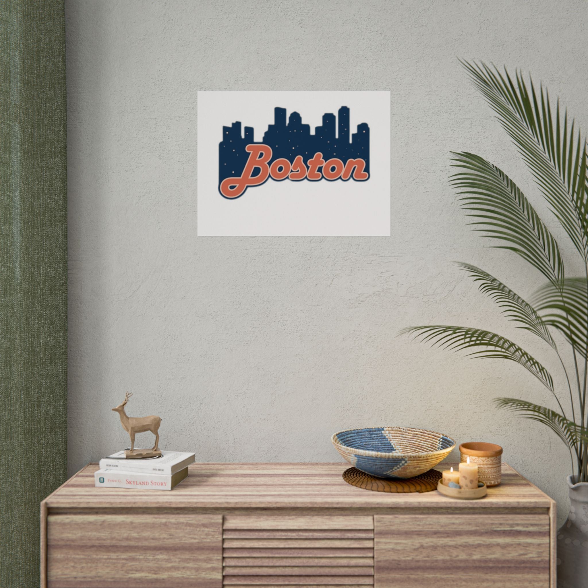 Boston Forever Rolled Poster — City Pride Wall Art