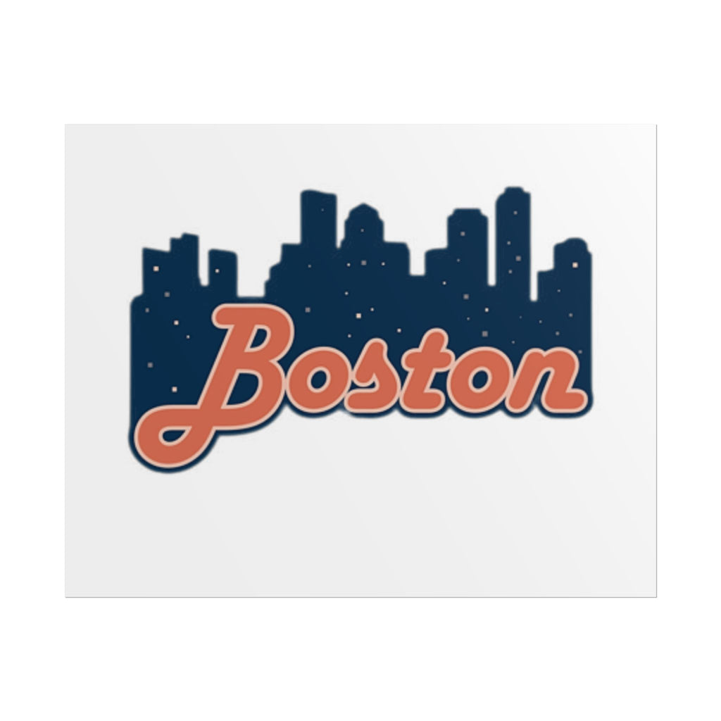 Boston Forever Rolled Poster — City Pride Wall Art