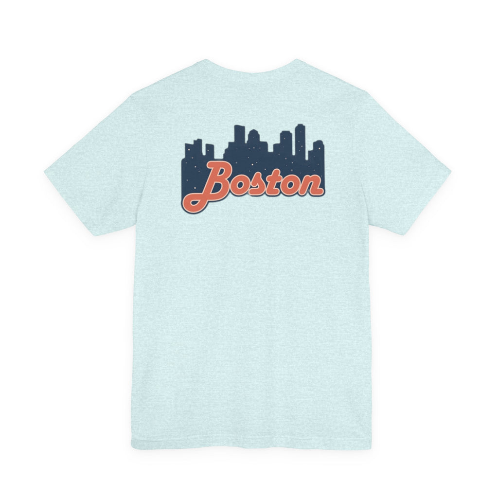 Boston Skyline Tee — Vintage Script City Skyline T-Shirt