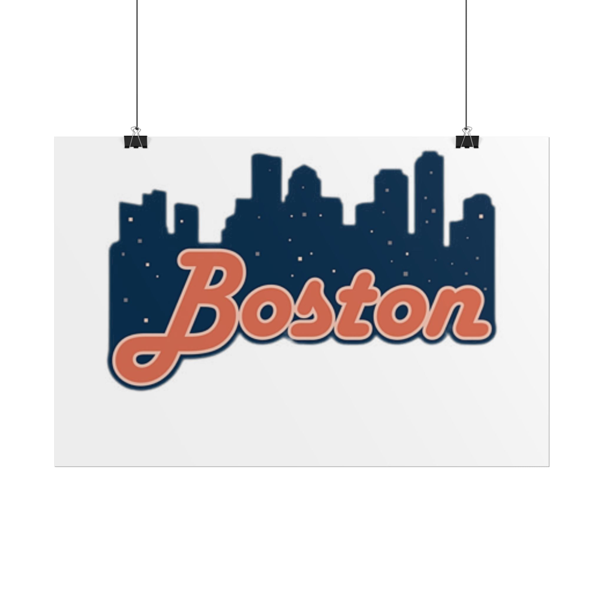 Boston Forever Rolled Poster — City Pride Wall Art