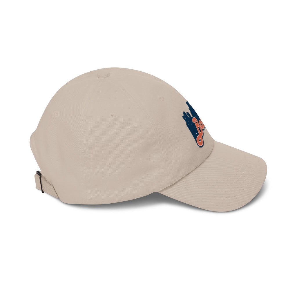 Boston Skyline Dad Cap — Vintage Script Embroidered Baseball Hat
