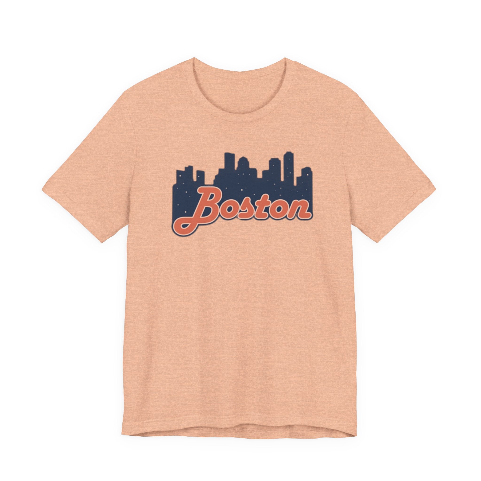 Boston Skyline Tee — Vintage Script City Skyline T-Shirt