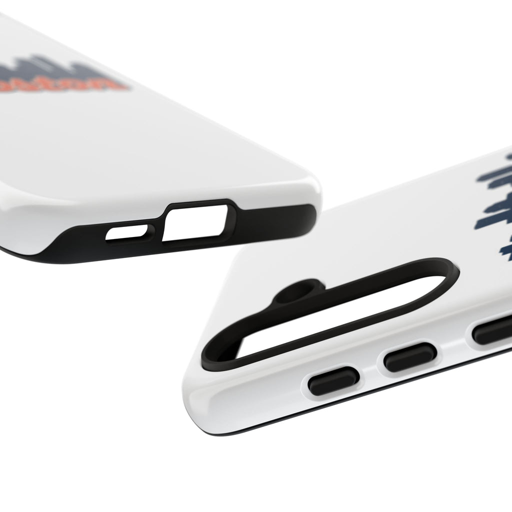 Boston Skyline Tough Phone Case — Vintage Script City Silhouette