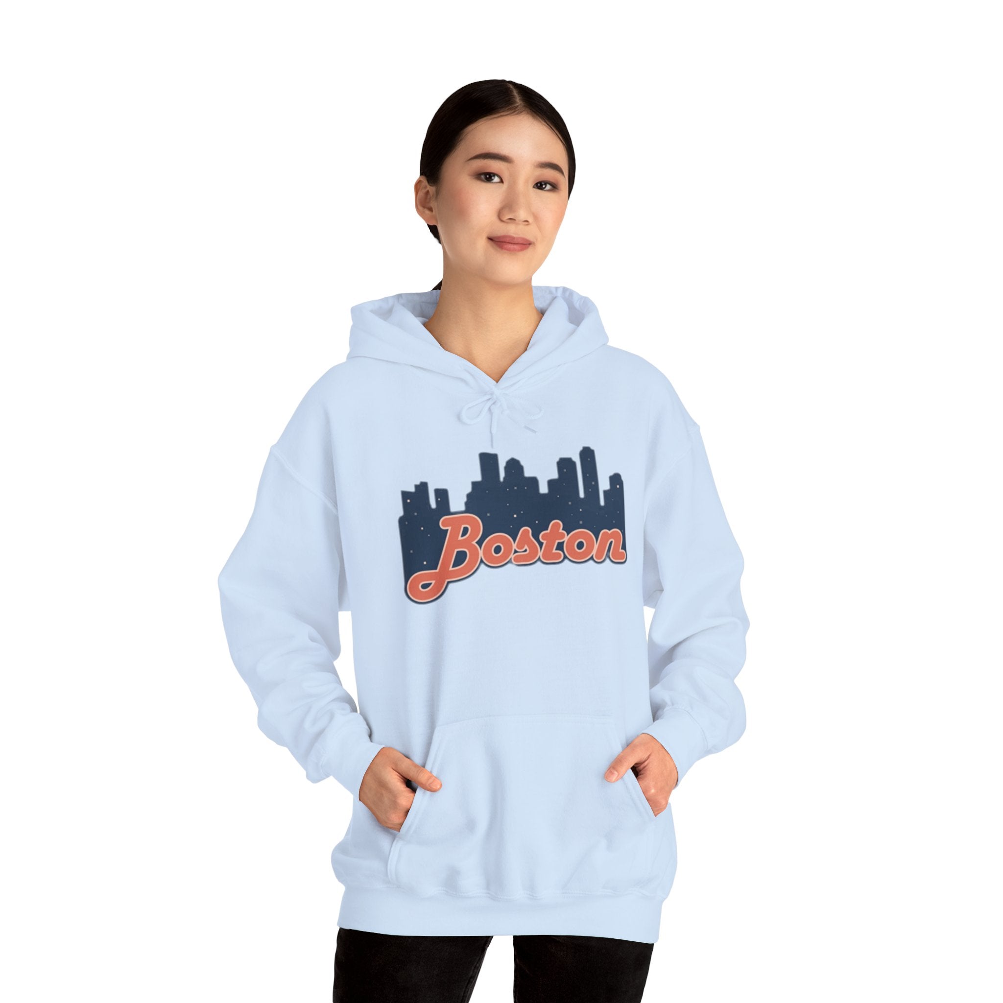Boston Forever Hoodie — Boston Logo Hooded Sweatshirt