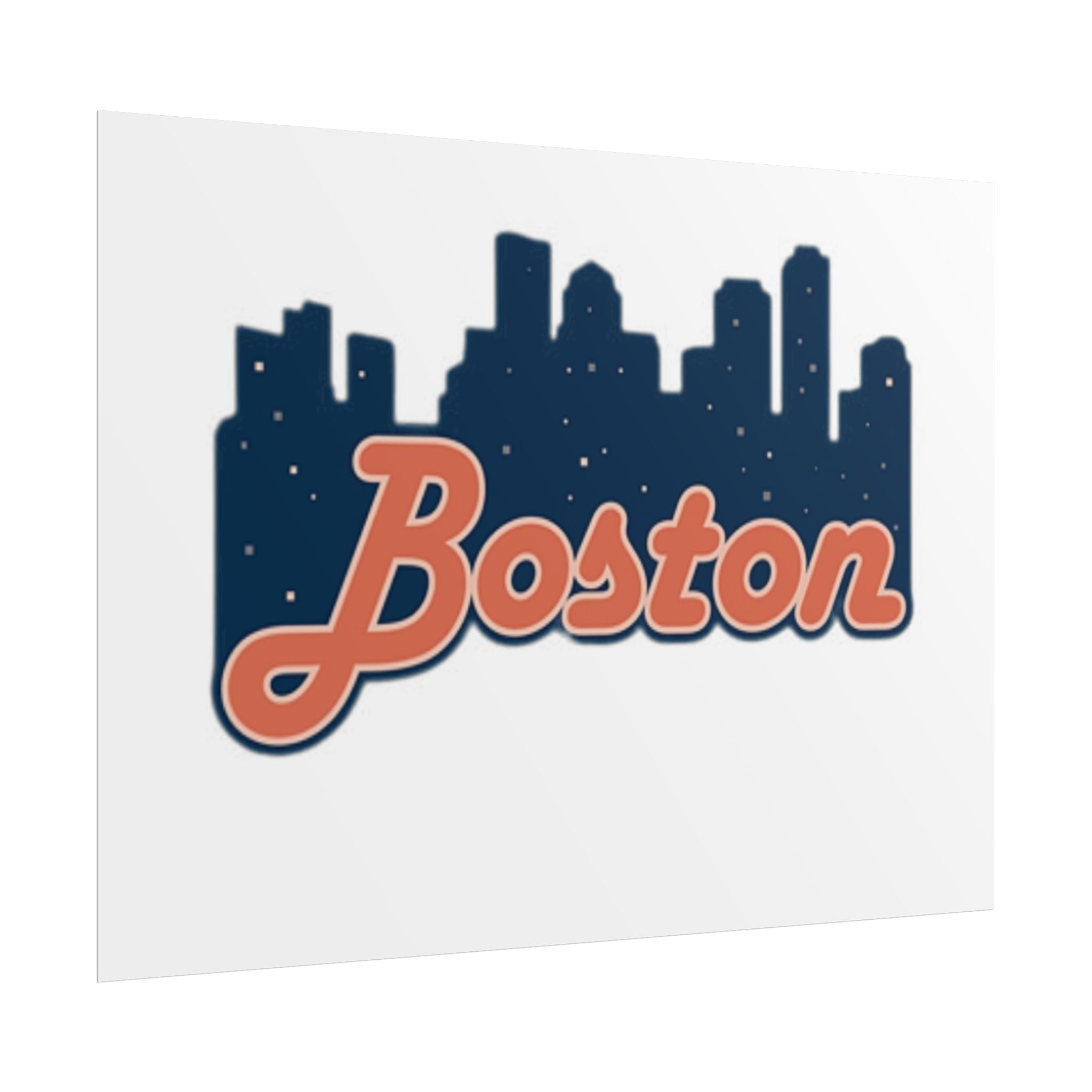 Boston Forever Rolled Poster — City Pride Wall Art