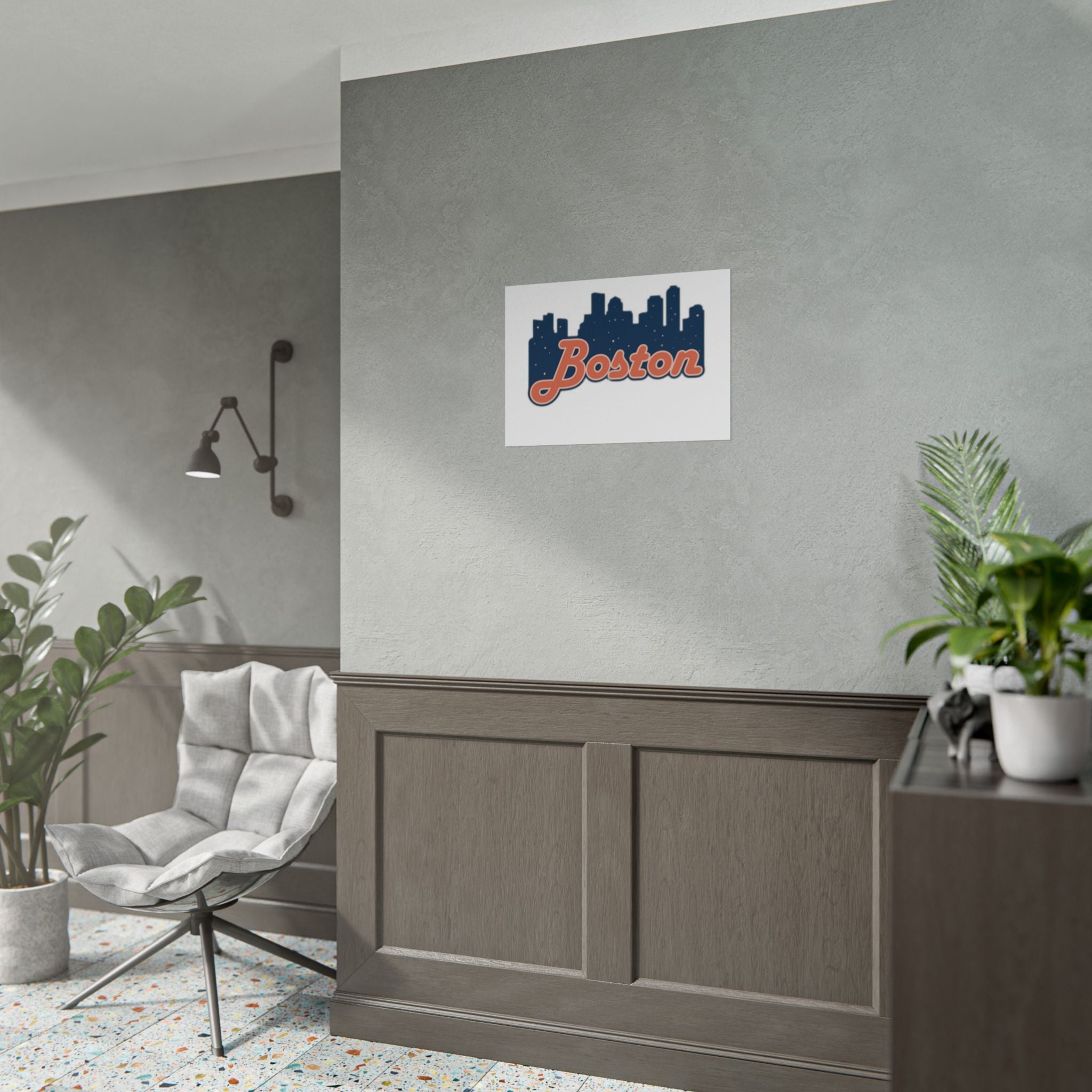 Boston Forever Rolled Poster — City Pride Wall Art