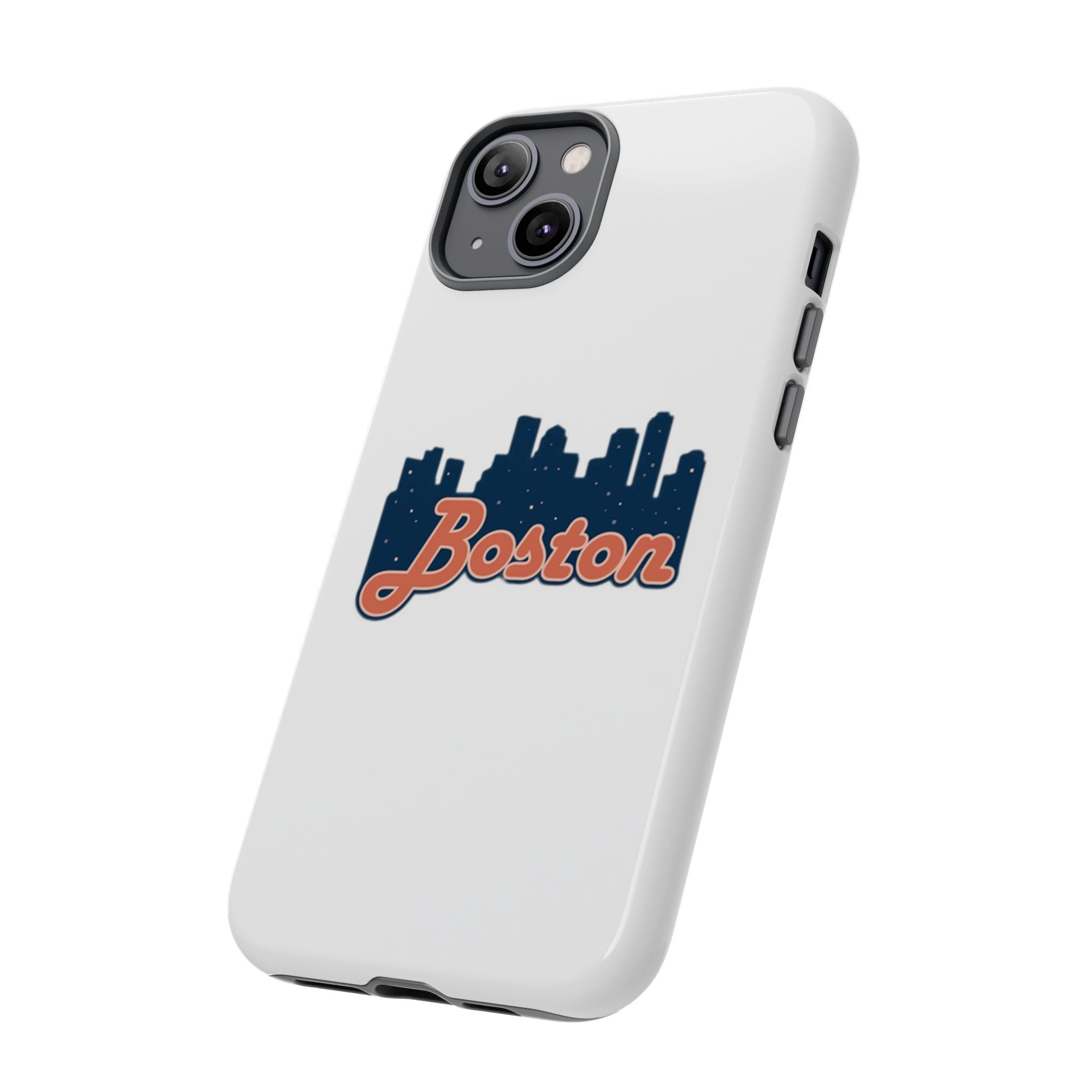 Boston Skyline Tough Phone Case — Vintage Script City Silhouette