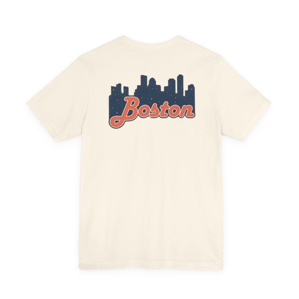 Boston Skyline Tee — Vintage Script City Skyline T-Shirt