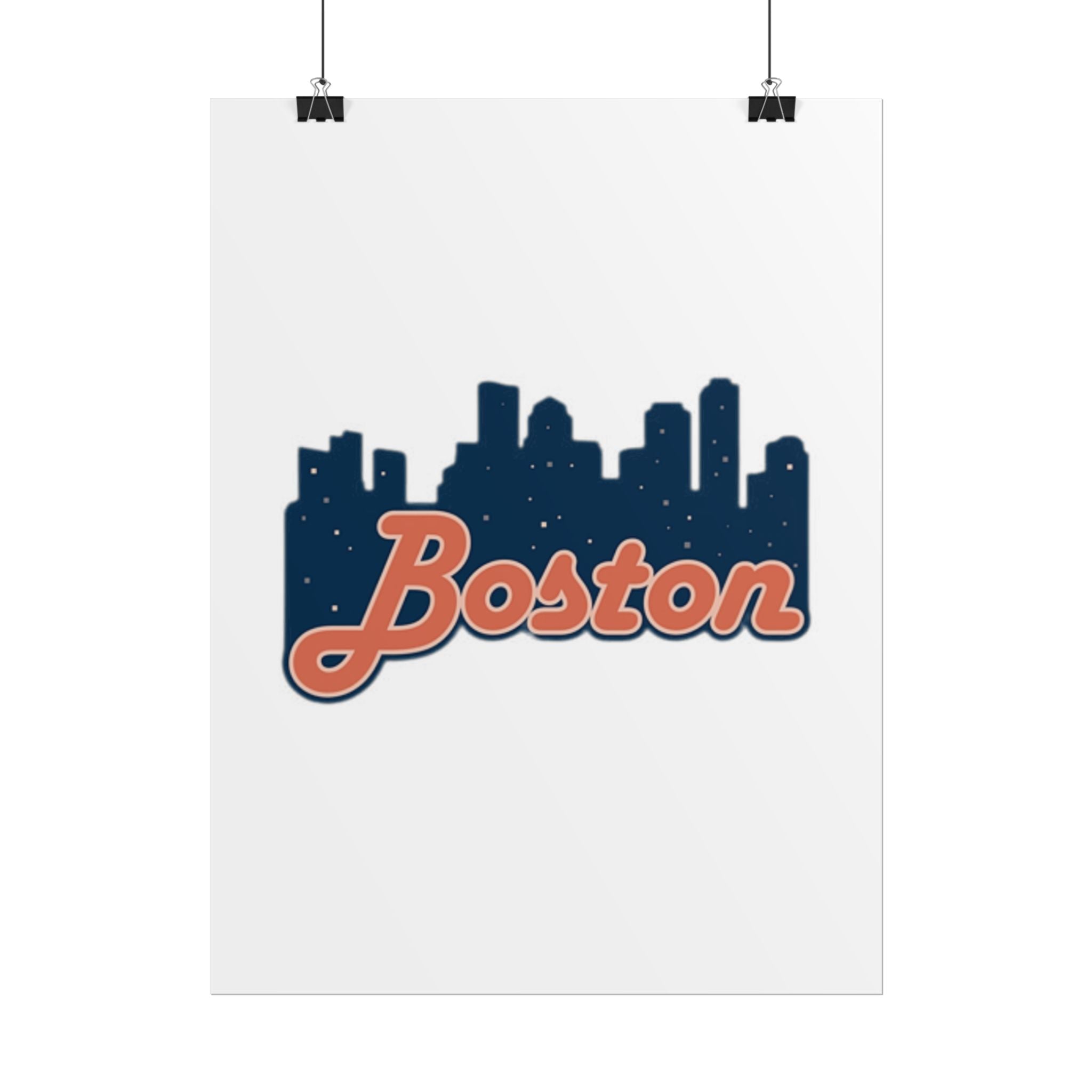 Boston Forever Rolled Poster — City Pride Wall Art