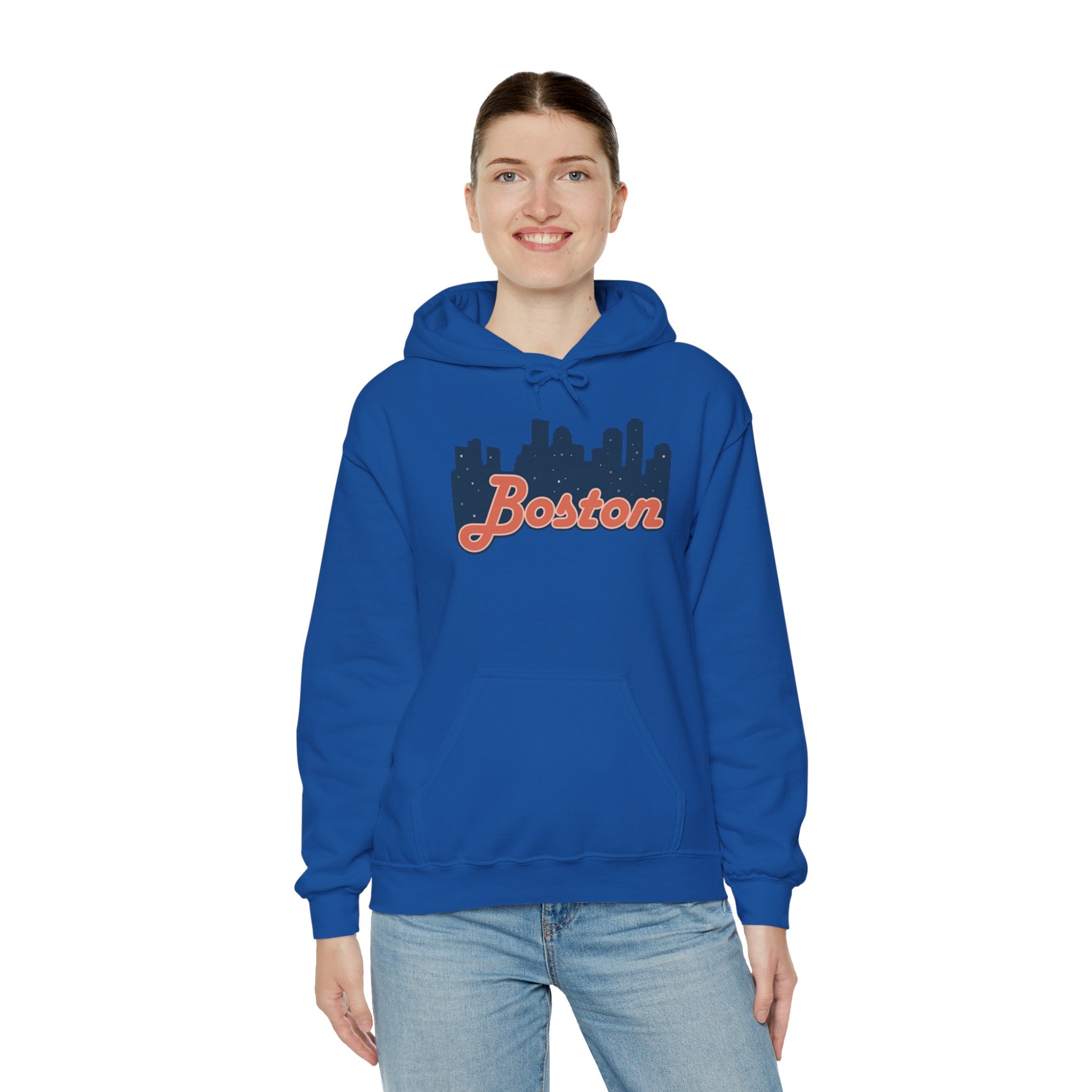 Boston Forever Hoodie — Boston Logo Hooded Sweatshirt