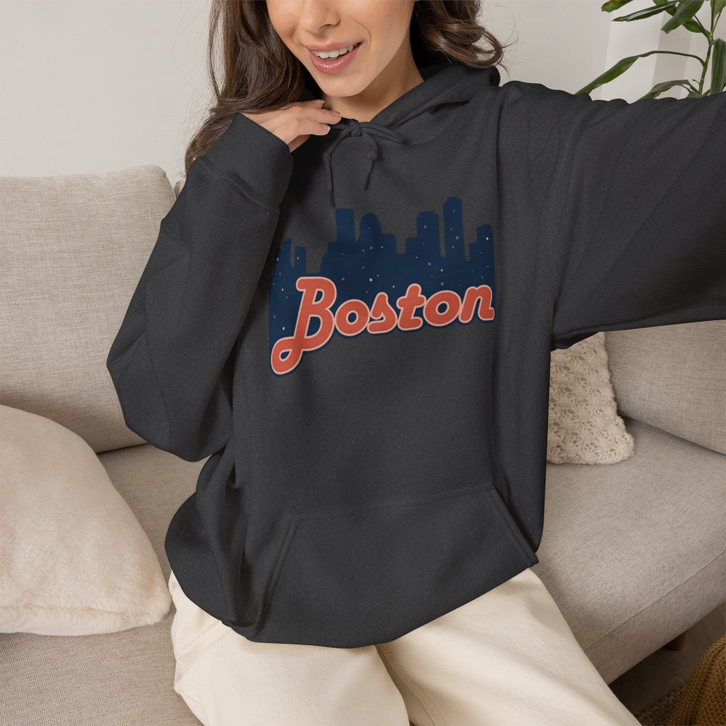 Boston Forever Hoodie — Boston Logo Hooded Sweatshirt