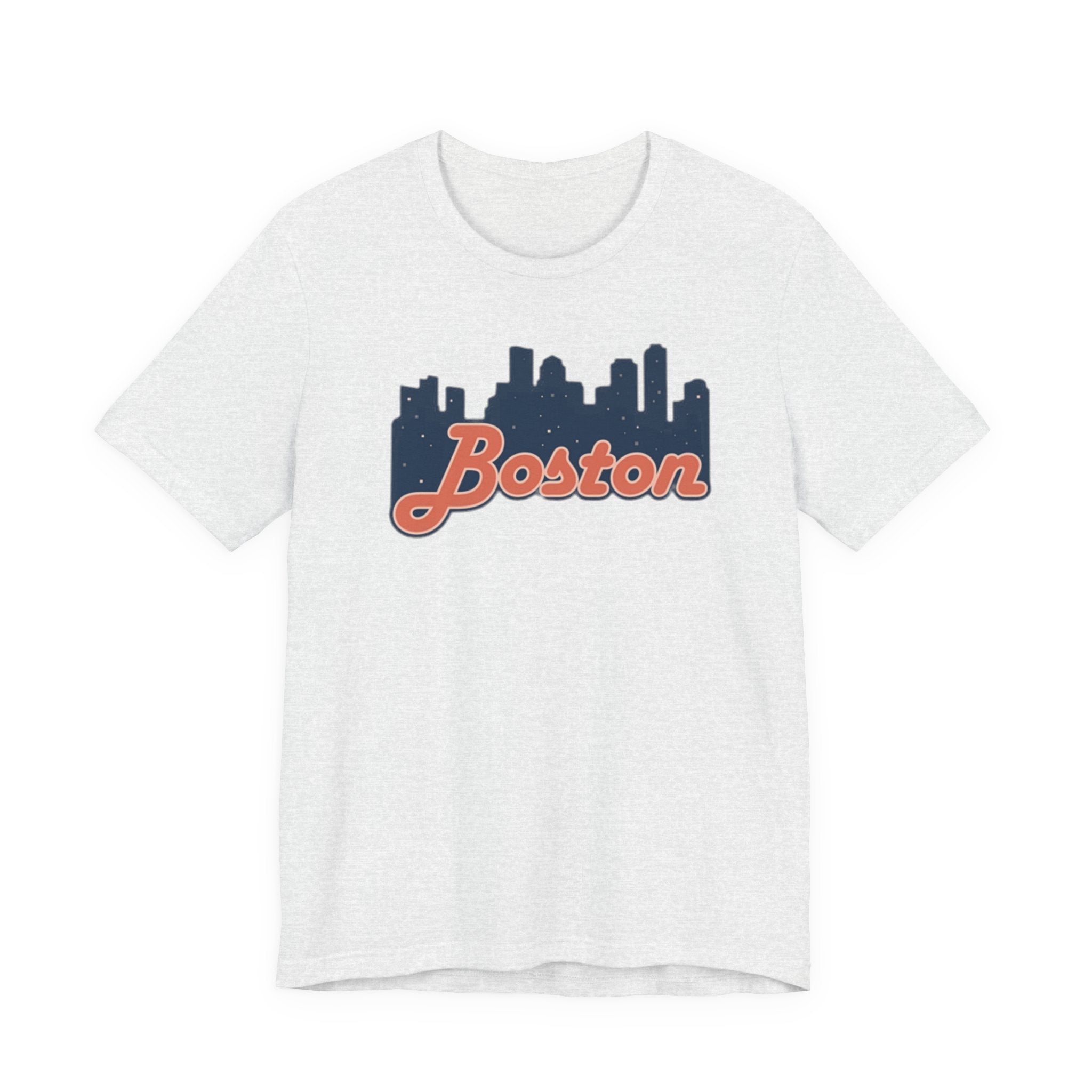 Boston Skyline Tee — Vintage Script City Skyline T-Shirt