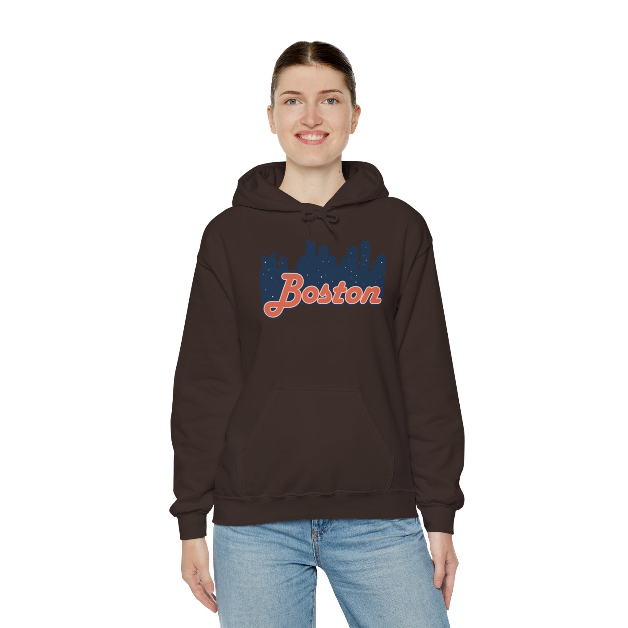 Boston Forever Hoodie — Boston Logo Hooded Sweatshirt