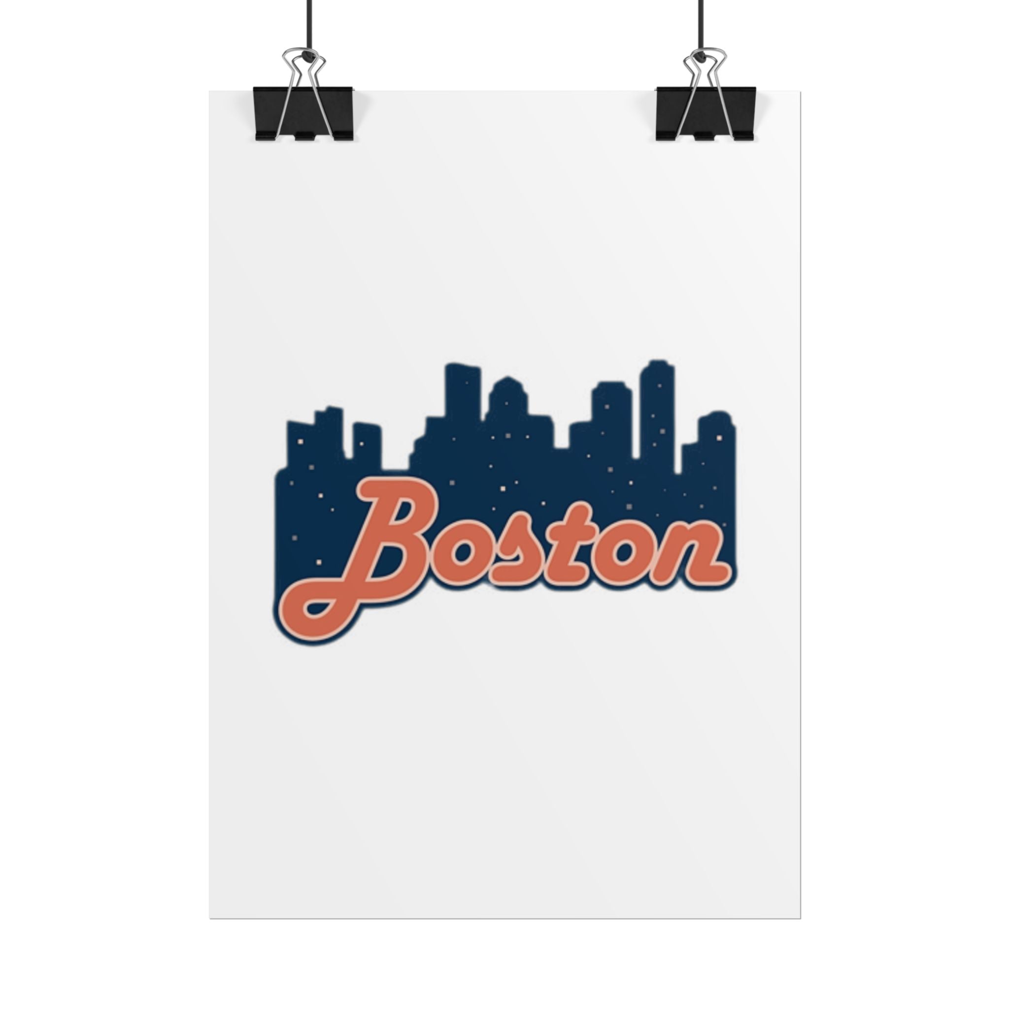 Boston Forever Rolled Poster — City Pride Wall Art