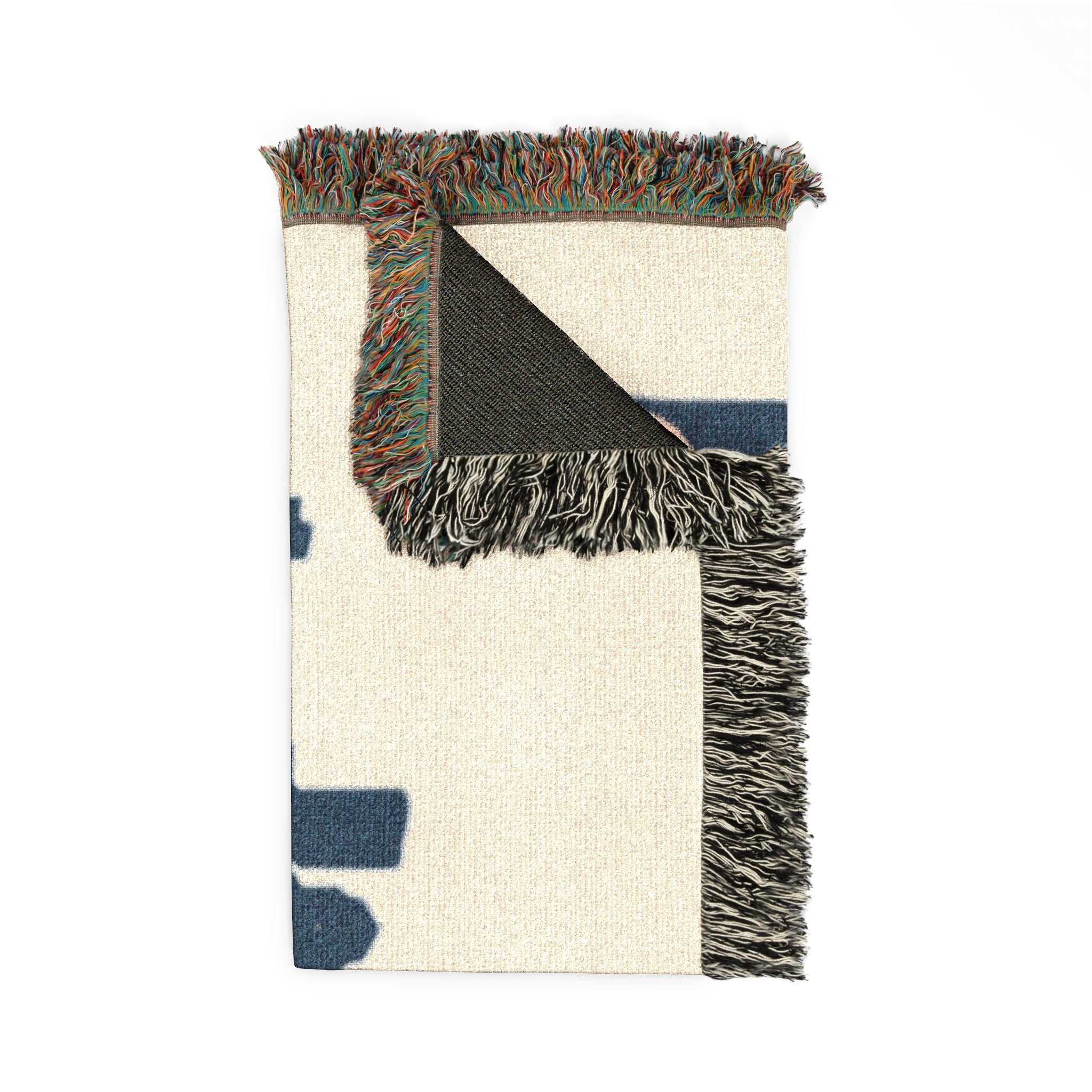 Boston Skyline Woven Blanket — Retro Script City Throw